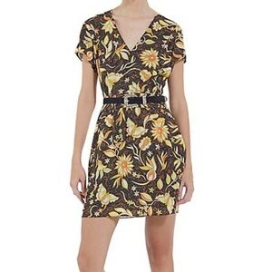 The Kooples Relaxed Floral A Line Mini Dress Size 1